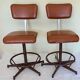 Swivel vintage industrial chairs
