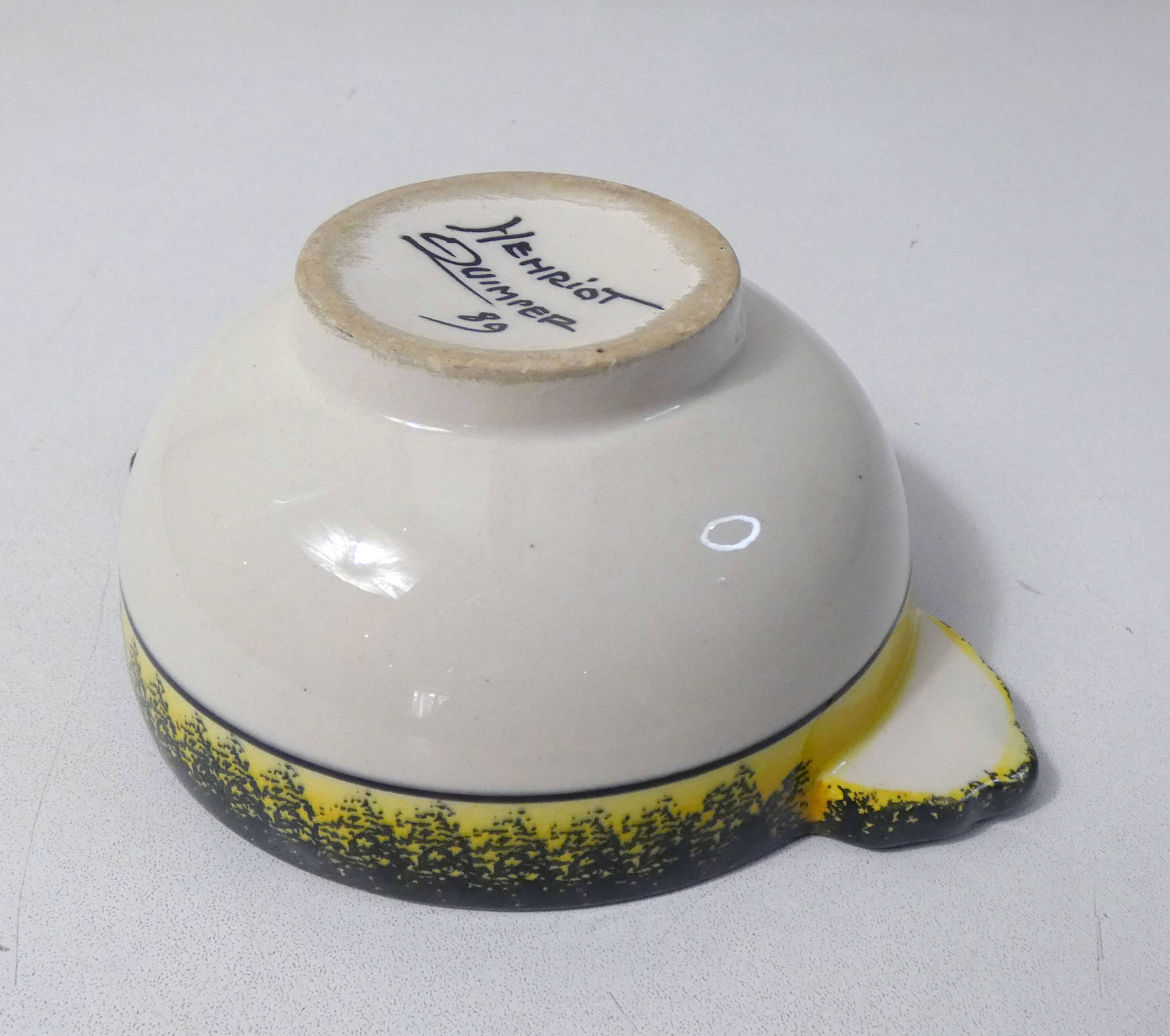 Henriot Quimper botanical bowl