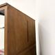 1950s Brazilian modernist library in exotic wood and lacquer