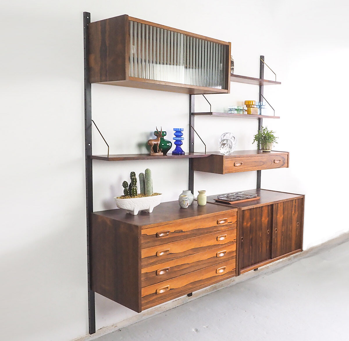 PS System rosewood wall unit by Randers Mobelfabrik, 1960's