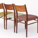 5 Lübke Chairs 1960s Germany Vintage