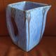 Beautiful iridescent mauve ceramic jug.