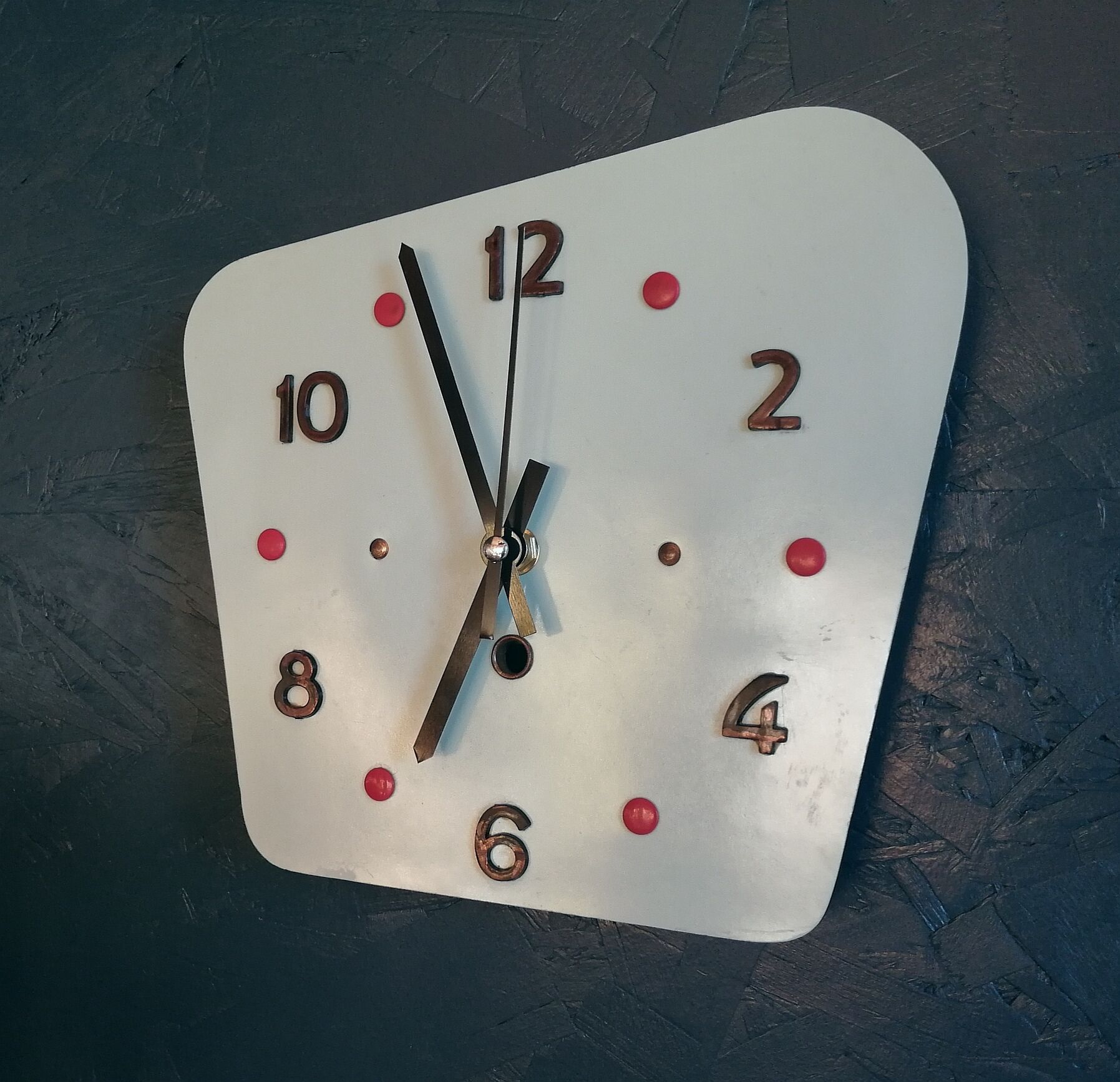 Vintage clock, "Blue Sky" wall clock