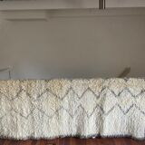 Vintage beni ourian moroccan wool rug