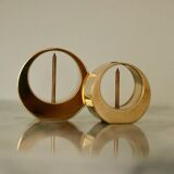 Pair of Swedish brass candlesticks from the mid-century by Arthur Pe, Kolbäck.