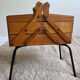 Compass worker wood and metal worker vintage sewing box