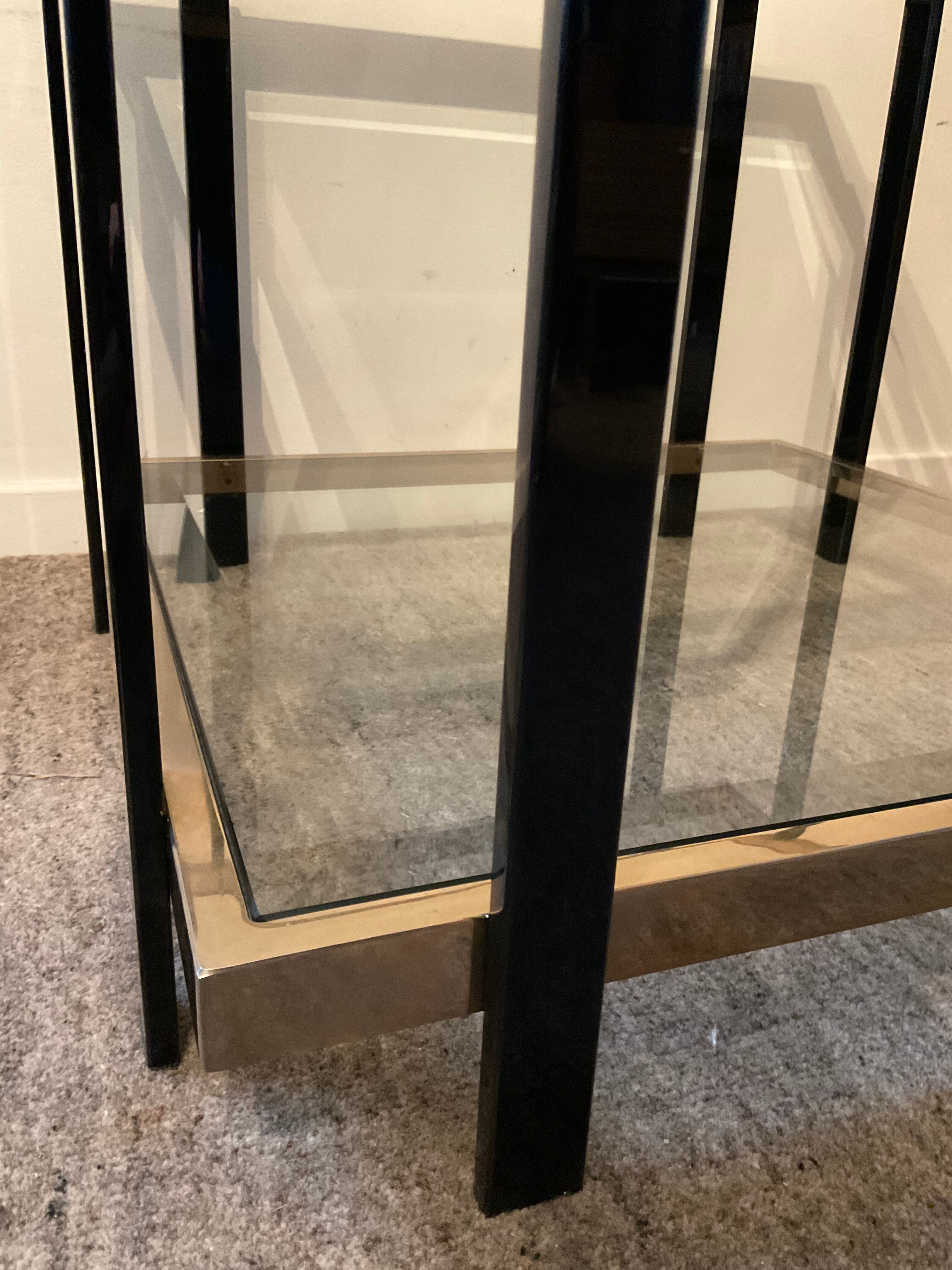 Belgo Chrom Hollywood Regency Coffee Table of the 70s