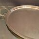 Tray with oval handles in the silver metal Louis-Philippe style