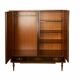 Wooden wardrobe with mirror — mid-century style