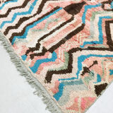 Moroccan Berber rug Boujaad ecru with colorful patterns 267x162cm