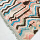 Moroccan Berber rug Boujaad ecru with colorful patterns 267x162cm