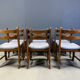 Brutalist dining chairs, set of 6 - 1960s