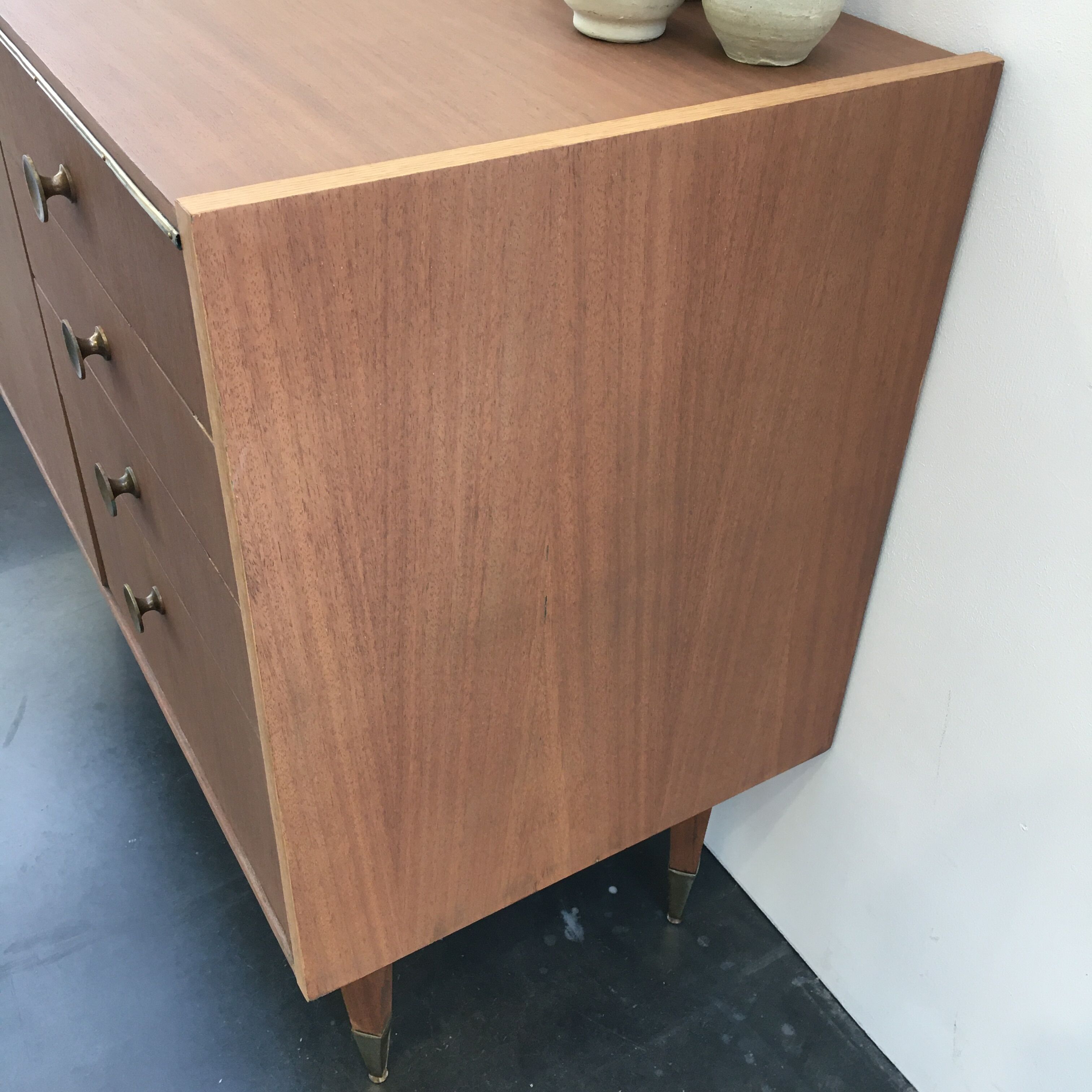 Scandinavian style teak chest of drawers