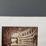 Photo Vienna The Opera Hall 19th century albumen laminated cardboard