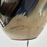 Vintage ceramic terracotta lamp 80s 90s