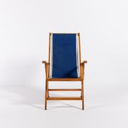 Italian foldable chaise longue by Fratelli Reguitti 1960