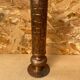 Antique brutalist hammered copper cylinder vase vintage