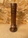 Antique brutalist hammered copper cylinder vase vintage