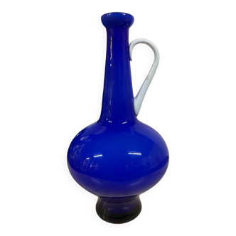 Vintage two-tone glass paste vase