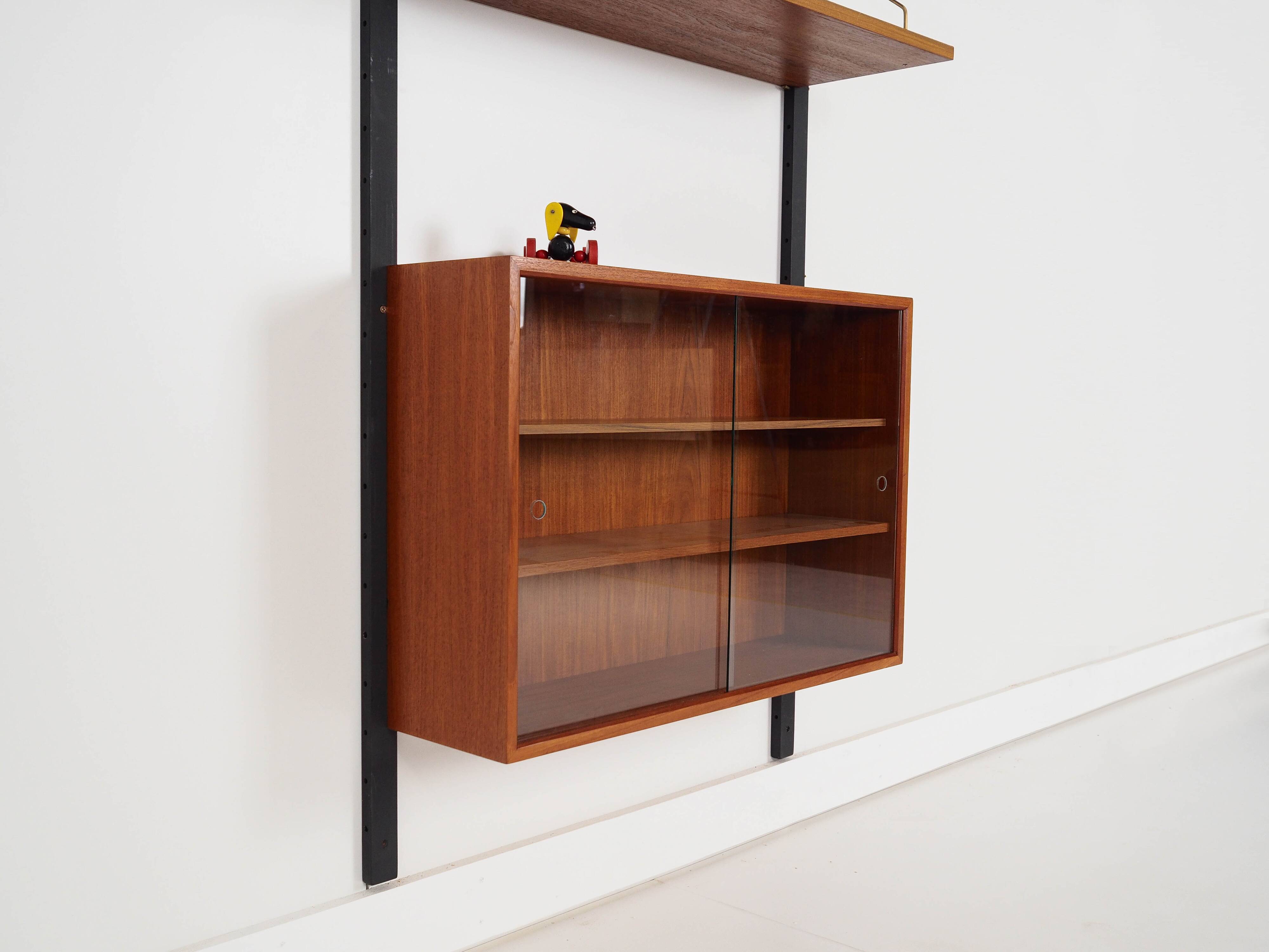 Teak shelving unit, Danish design, 1960s, production: Denmark