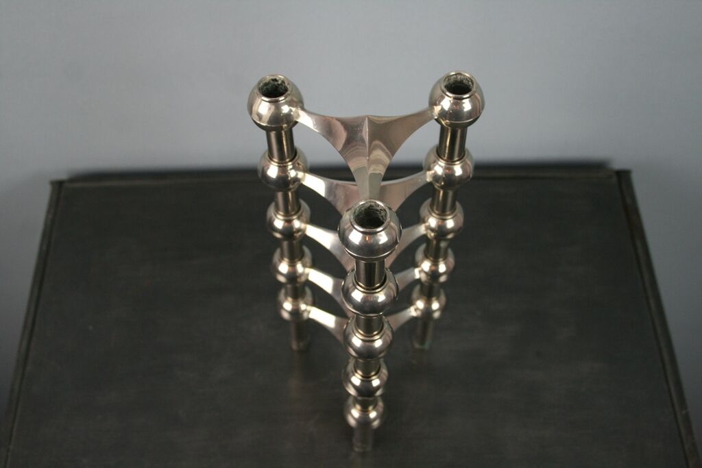 5 Nagel modular candlesticks 1970