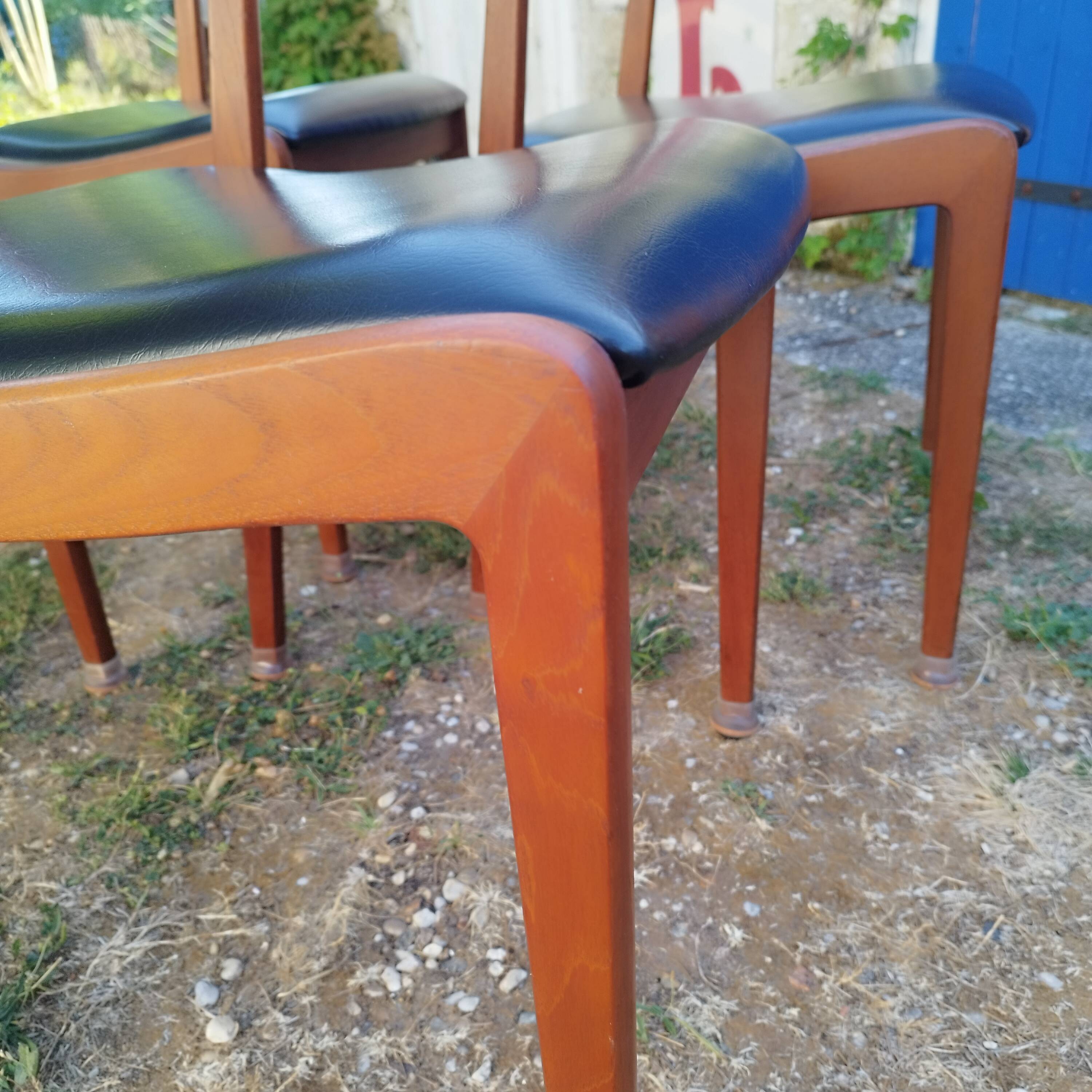 Scandinavian chairs in teak
