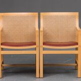Pair of Scandinavian armchairs 1985