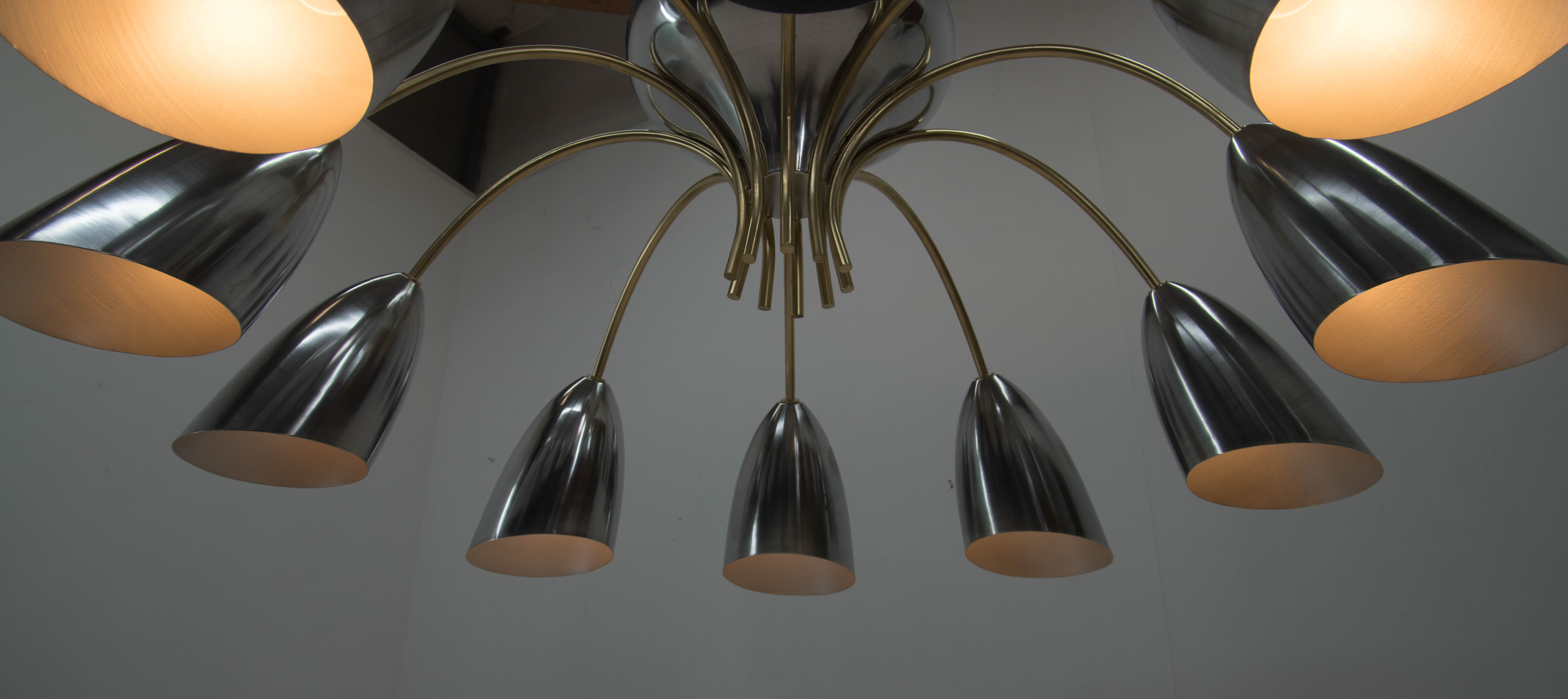 Huge space age chandelier, 1960