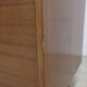 1960 Scandinavian secretary with teak compass feet and pastel yellow top