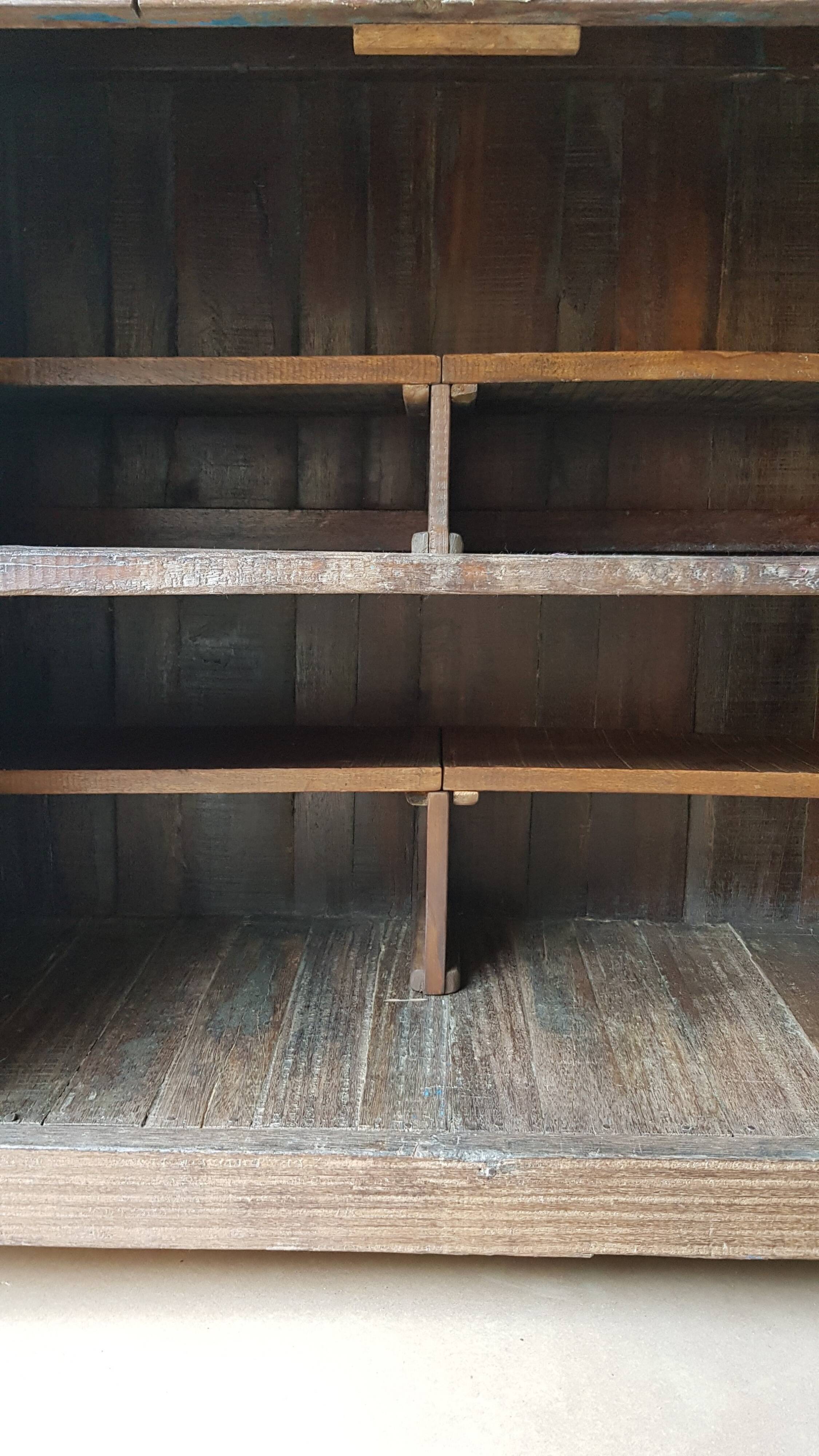 Ancient tribal buffet in Burmese teak