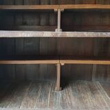 Ancient tribal buffet in Burmese teak