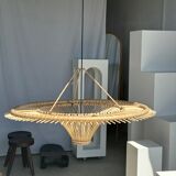 Suspension rattan saucer iron frame D:120 H:60