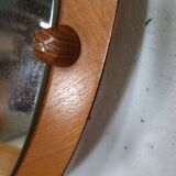 Vintage round wooden mirror mdk