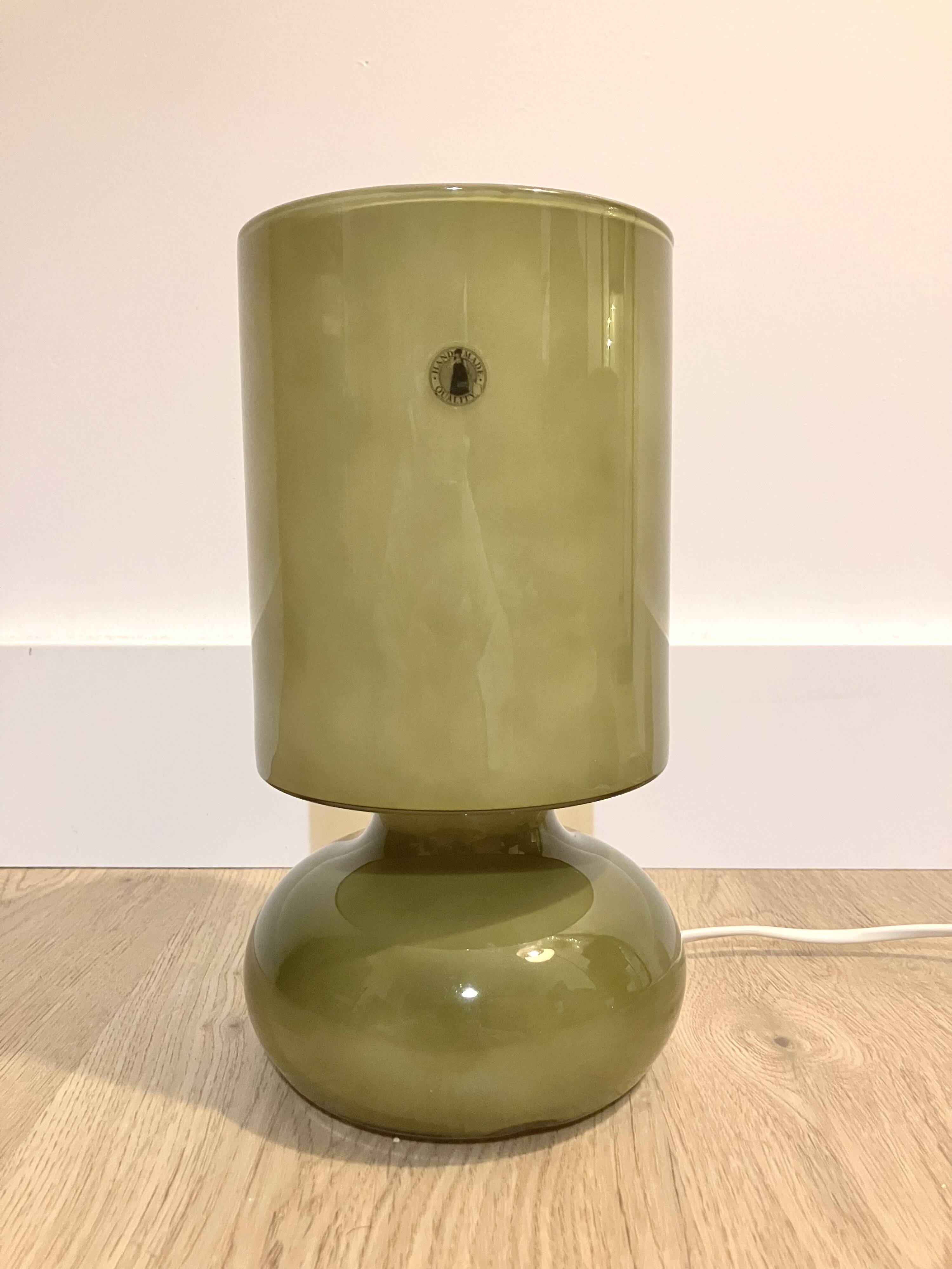 Pair of khaki Lykta lamps