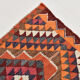 Bold multicolor kilim runner rug,92x395cm