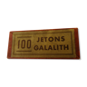 100 jetons de jeu en galalithe