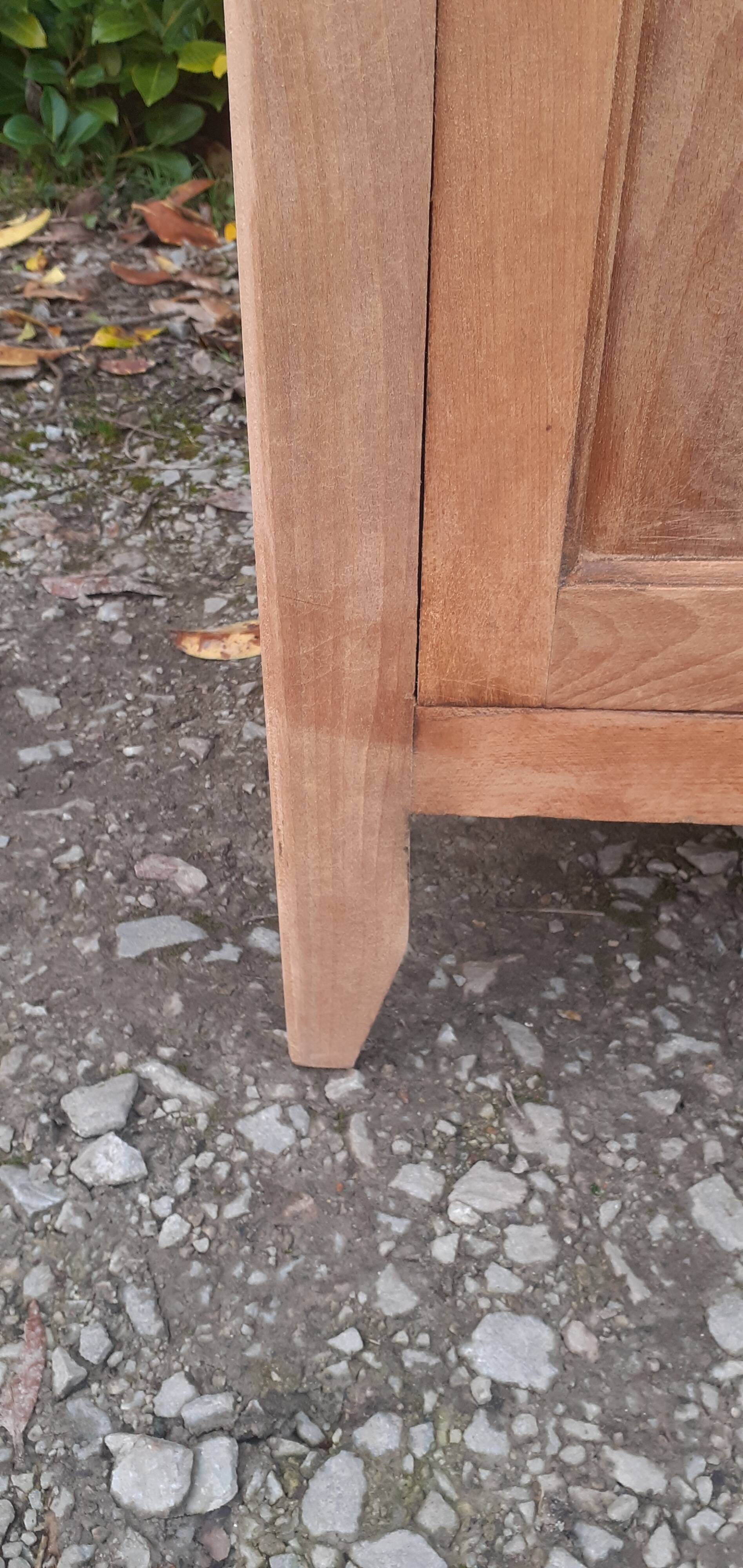 Parisian wardrobe 1 door 1 wardrobe beech raw wood