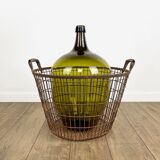 Large metal harvesting pan 50s