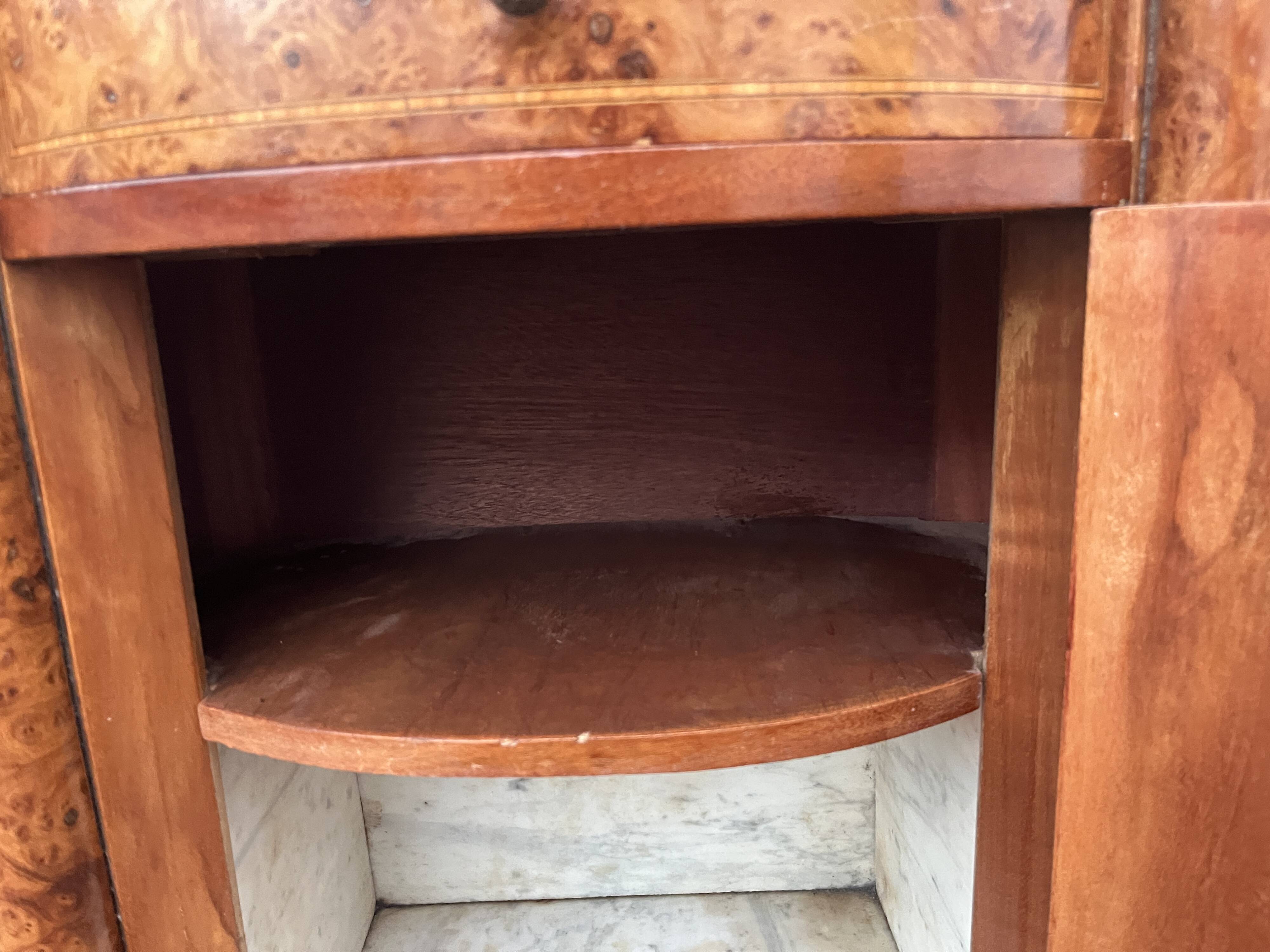 Small Louis XVI style marquetry sideboard