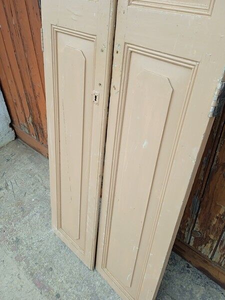 Set of 2 solid wood shutters with a 1940's patina