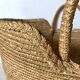 Doll's basket made of woven straw, 1970s