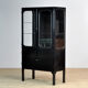 Vintage Glass & Iron Medical Cabinet, 1970s