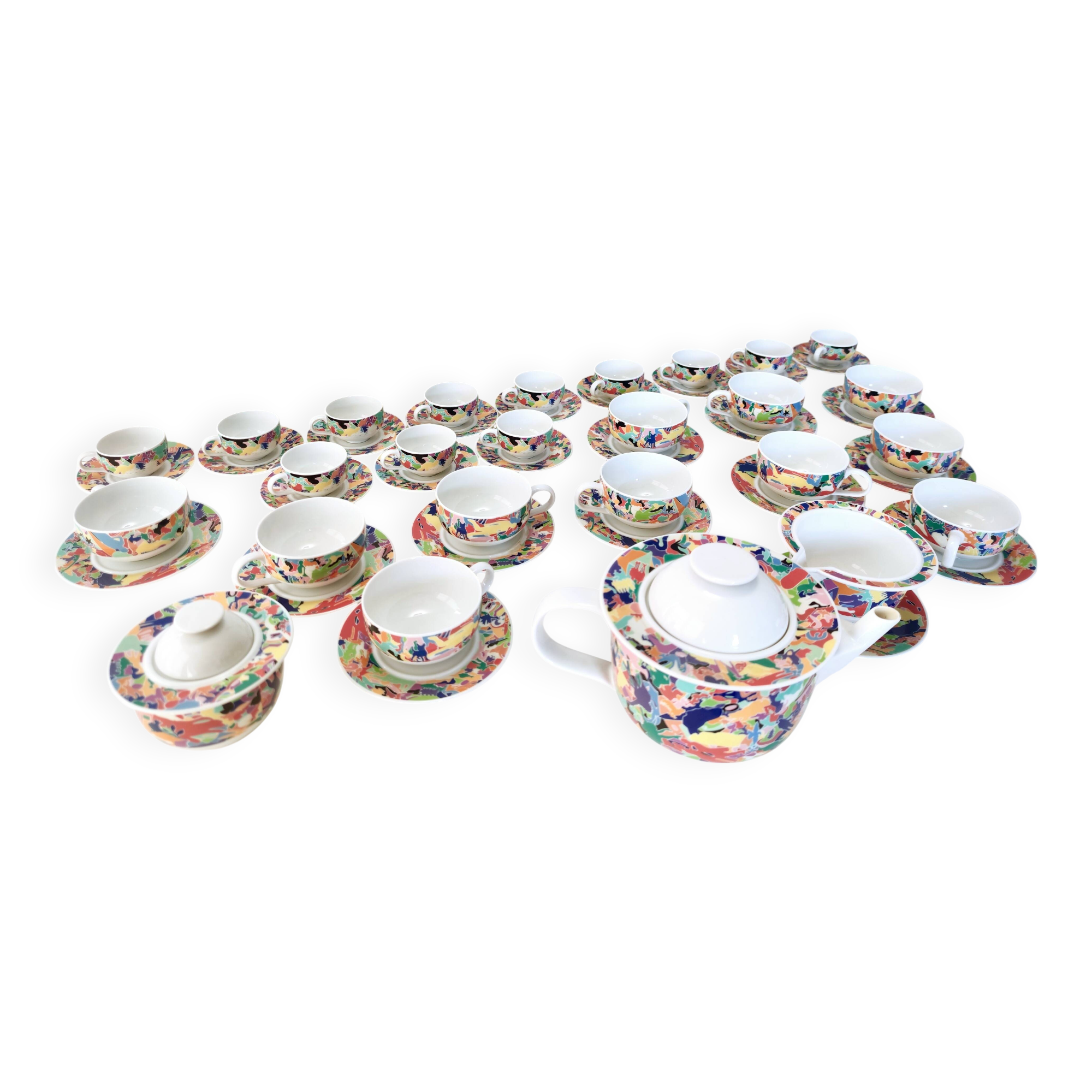 26-Piece Breakfast Set "La Bella Tavola" by Ettore Sottsass for Alessi, 199
