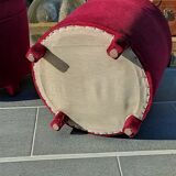 Pair of vintage pouf