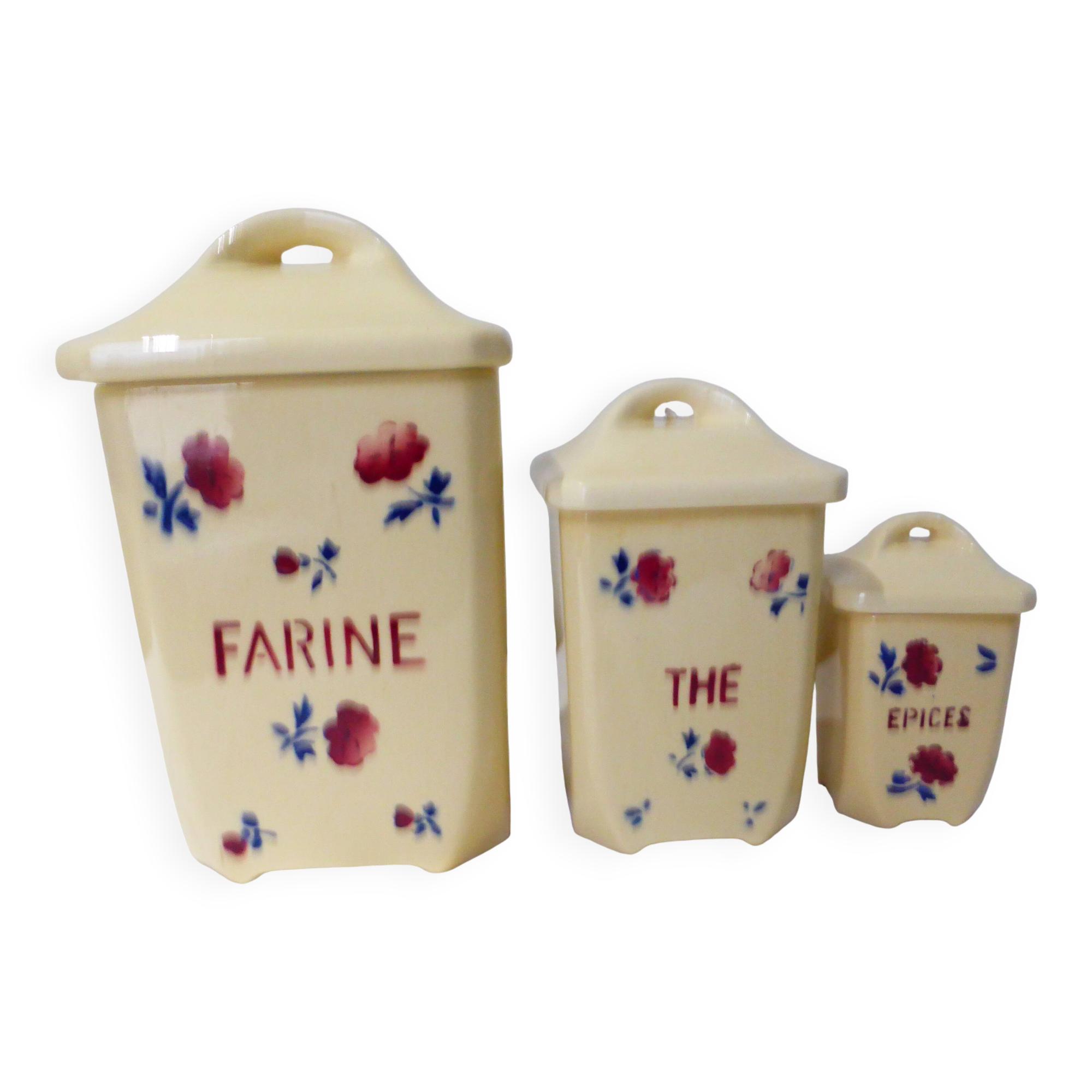 Set of 3 spice jars from Badonviller 211293