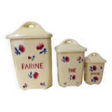 Set of 3 spice jars from Badonviller 211293