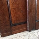 Pair of vintage oak sliding doors