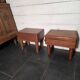 Pair of Scandinavian teak bedside tables from the 1960s.