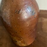 Old glazed stoneware bottle