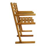 Set of 4 chairs and a bench, France 1960